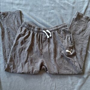 Puma Charcoal sweatpants with White Emblem